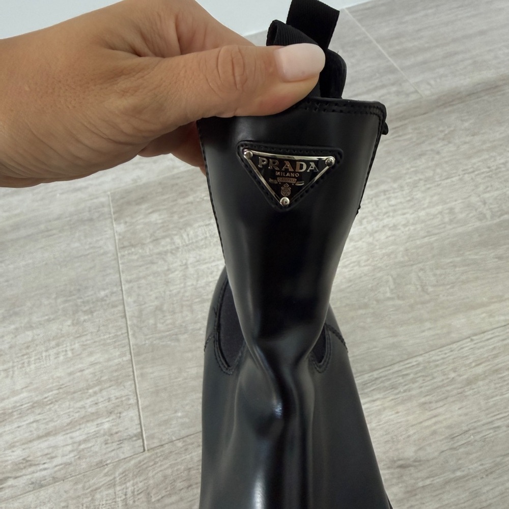 Prada Monolith Chelsea Boots Sz 39 - Picture 5 of 16